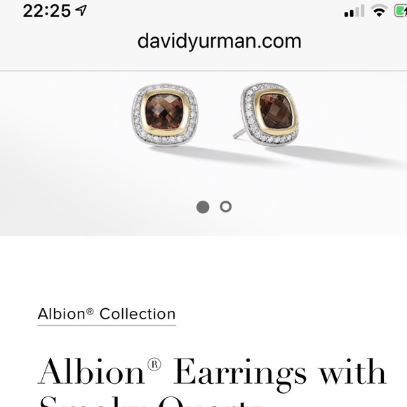 SOLD - 18k Gold, Diamond & Smokey Quartz Earrings - Picture 8 of 8